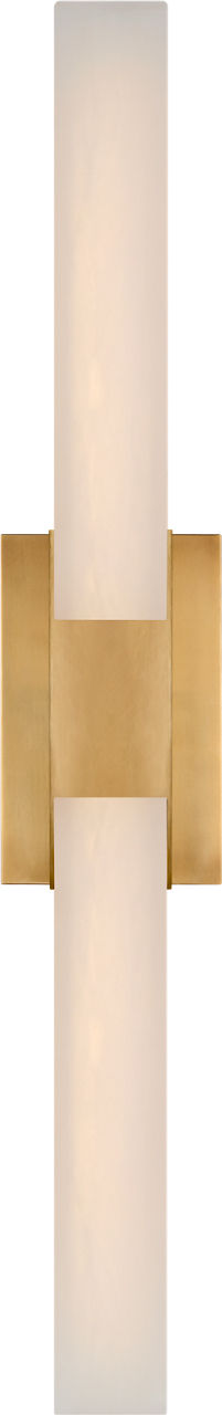 Covet 28" Double Bath Light | Antique-Burnished Brass | Alabaster