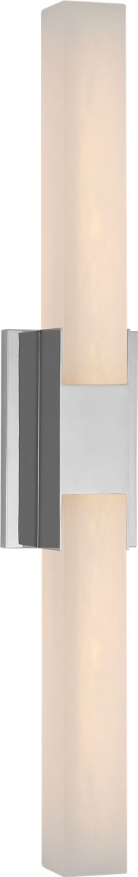 Covet 28" Double Bath Light | Polished Nickel | Alabaster