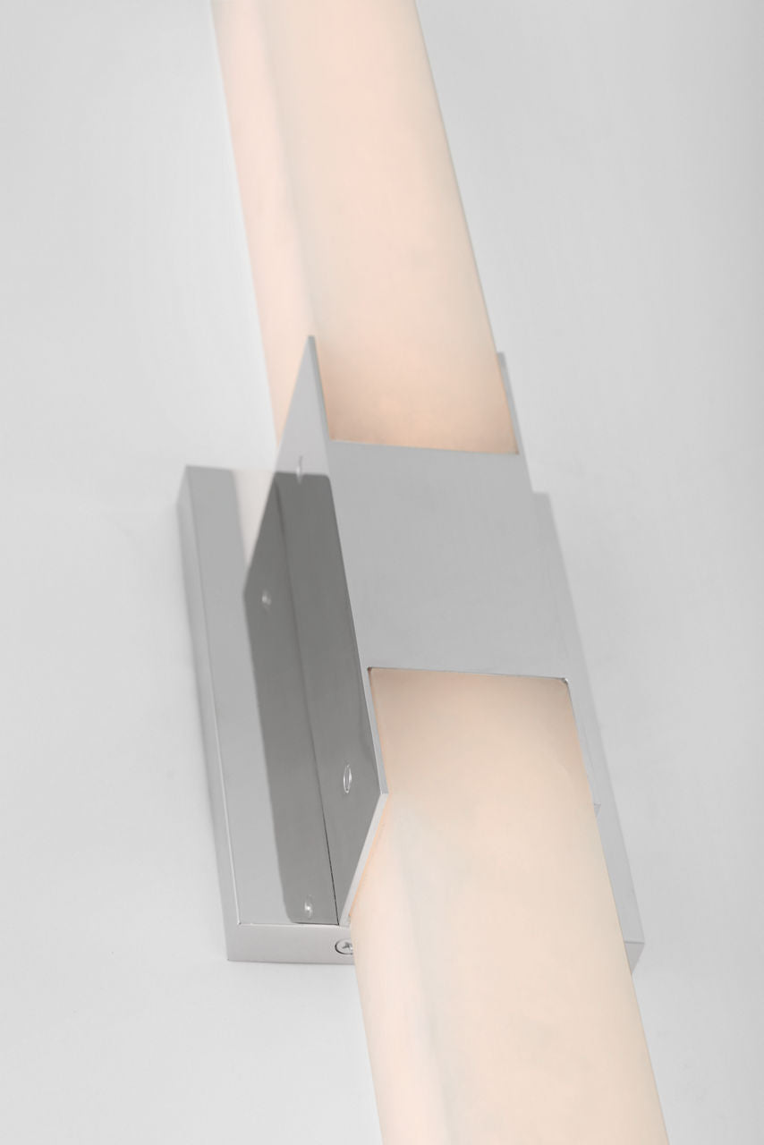 Covet 28" Double Bath Light | Polished Nickel | Alabaster