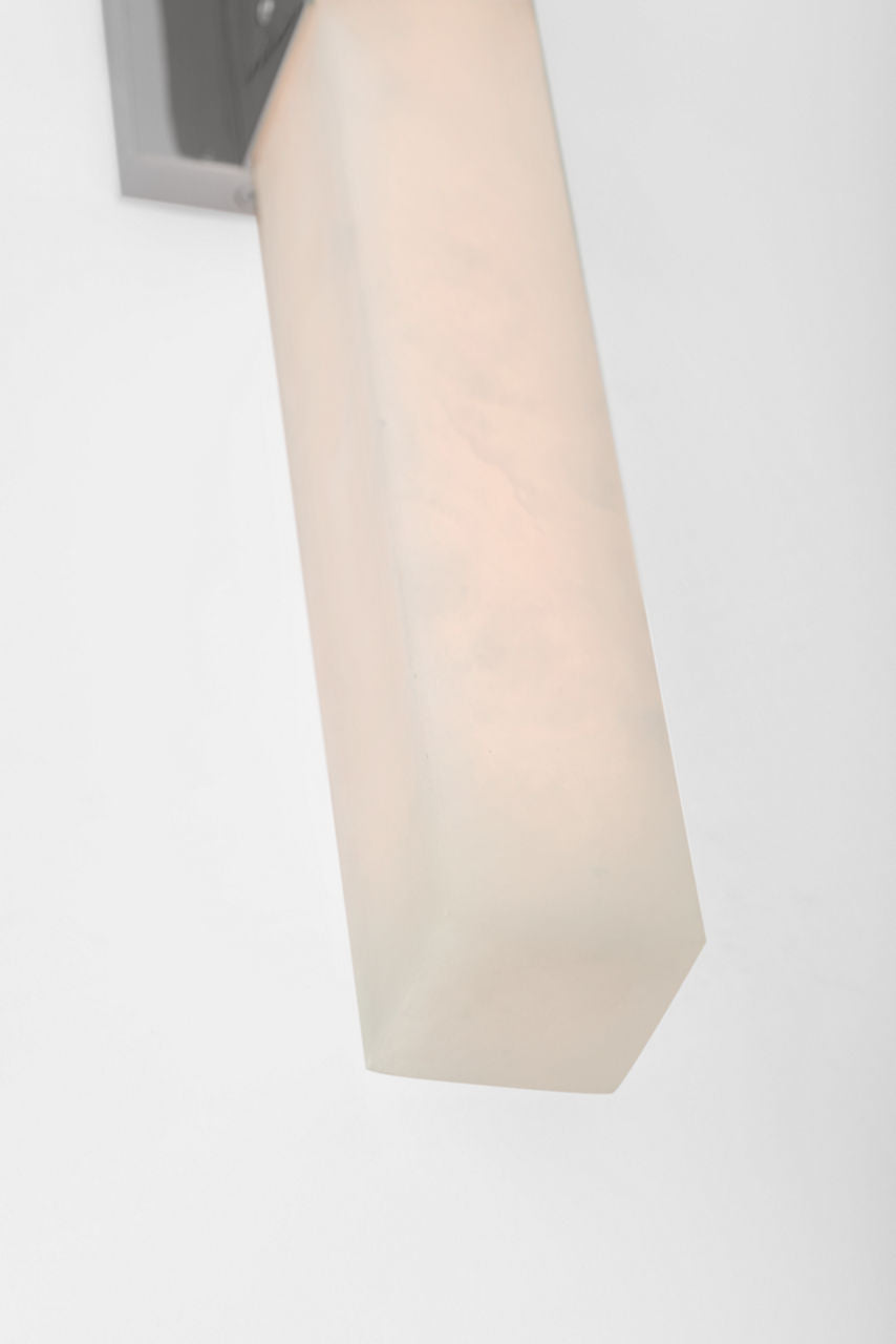 Covet 28" Double Bath Light | Polished Nickel | Alabaster