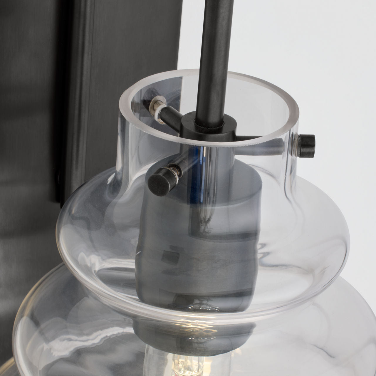 Tableau Large Sconce | Bronze | Clear Glass