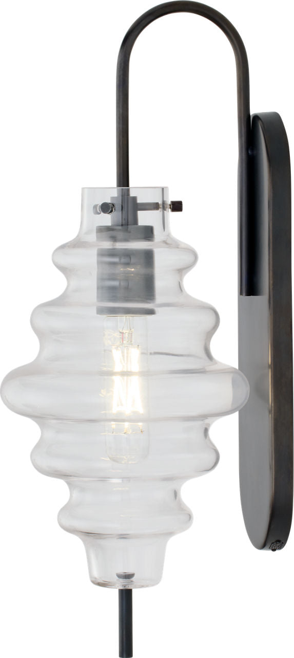 Tableau Large Sconce | Bronze | Clear Glass