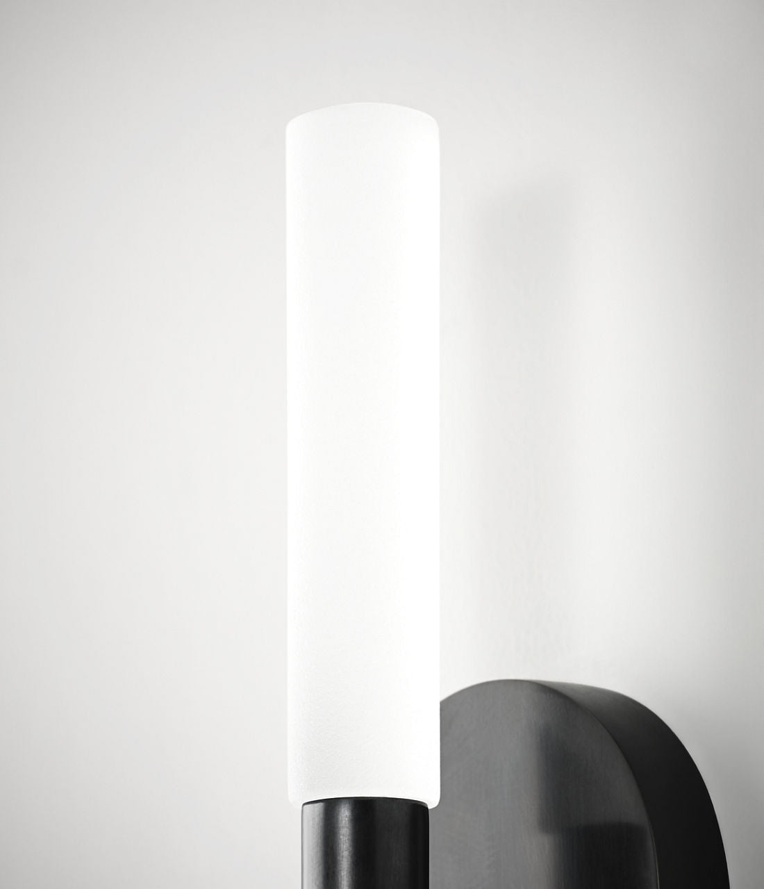 Rousseau Medium Bath Sconce | Bronze | Etched Crystal