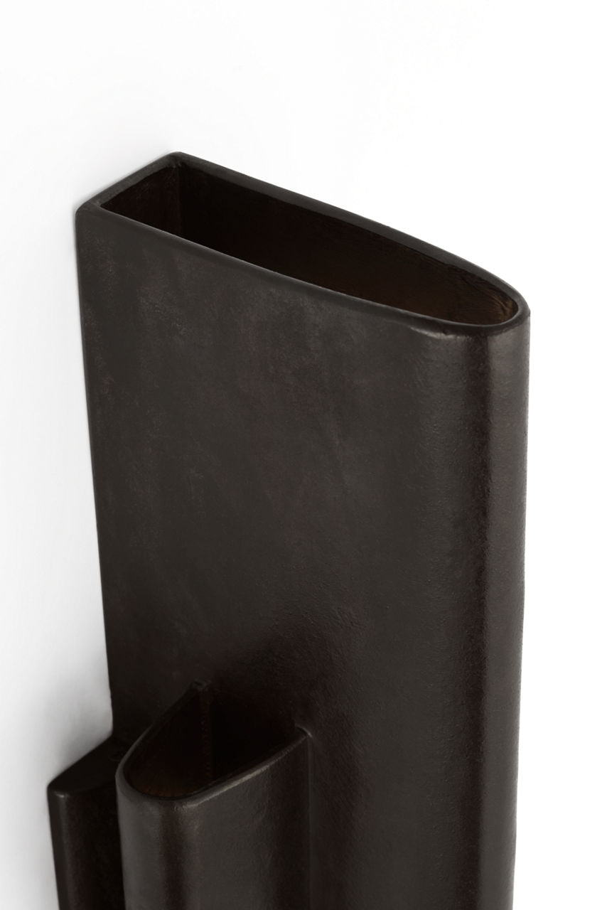Lotura 16" Intersecting Sconce | Museum Black