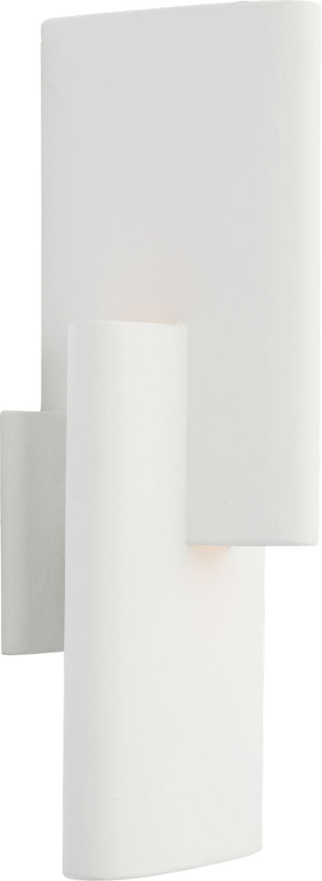 Lotura 16" Intersecting Sconce | Museum White