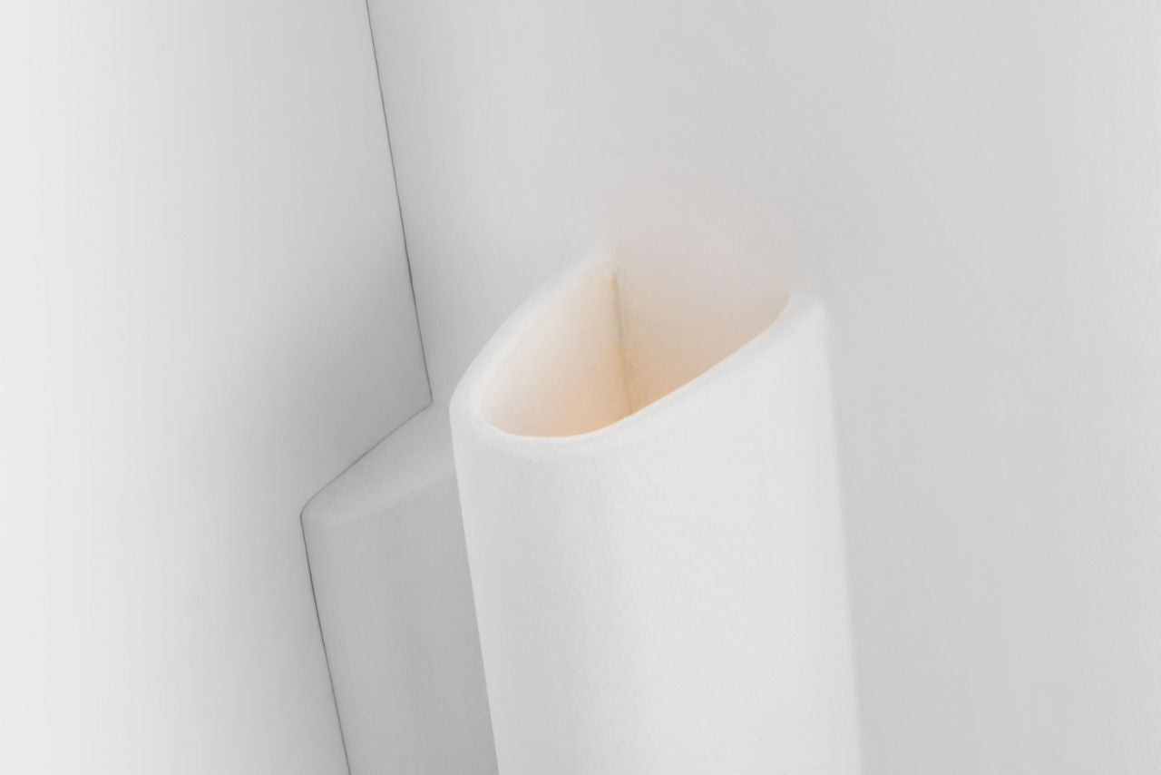 Lotura 16" Intersecting Sconce | Museum White