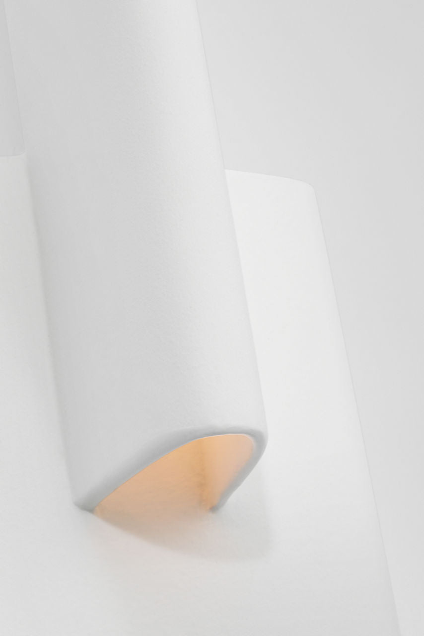 Lotura 16" Intersecting Sconce | Museum White