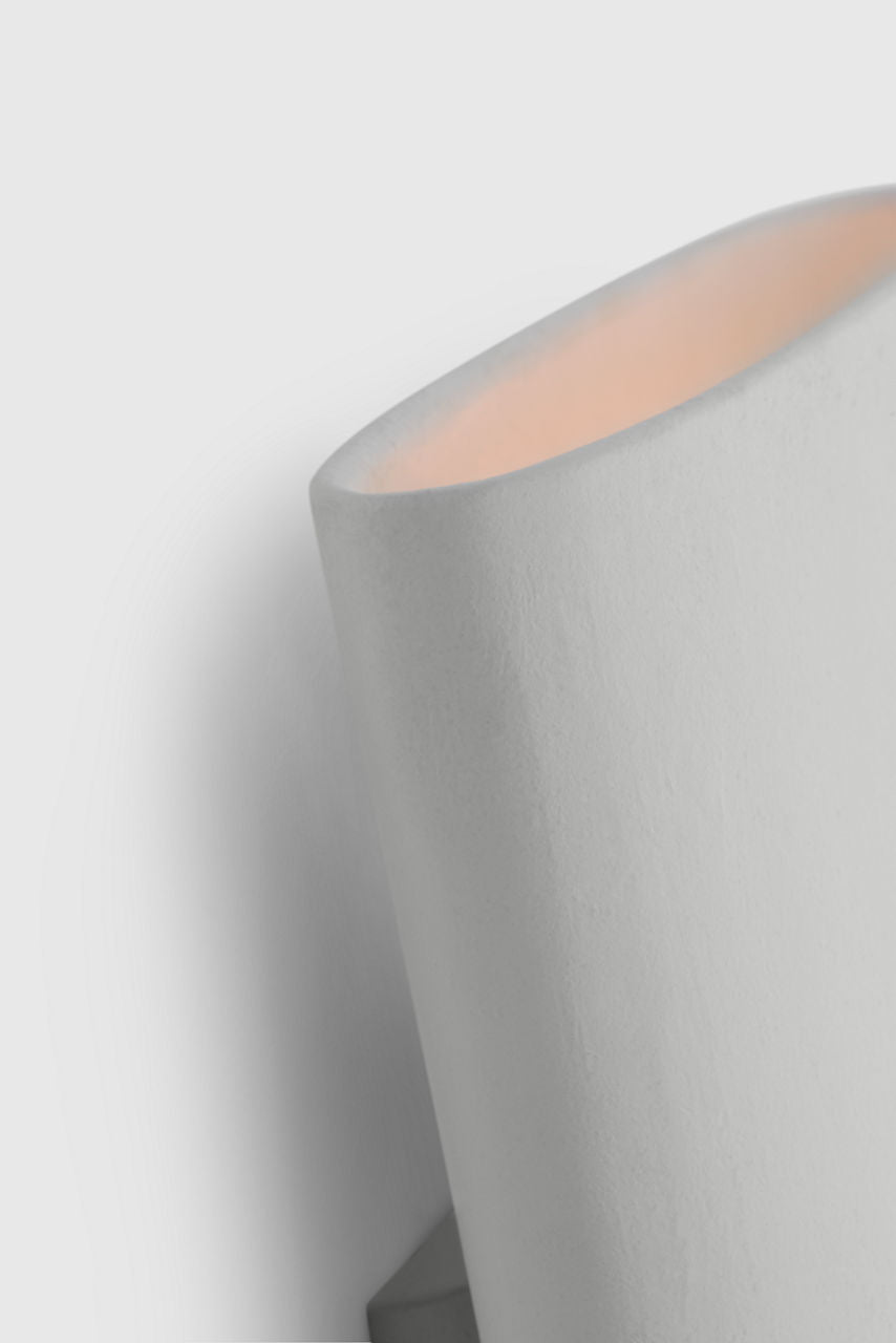 Lotura 12" Pocket Sconce | Museum White