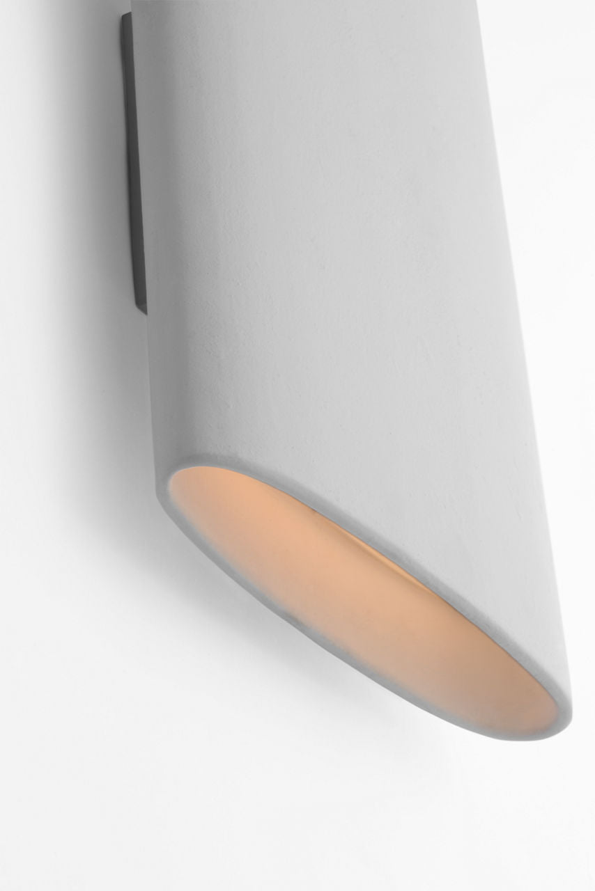 Lotura 12" Pocket Sconce | Museum White