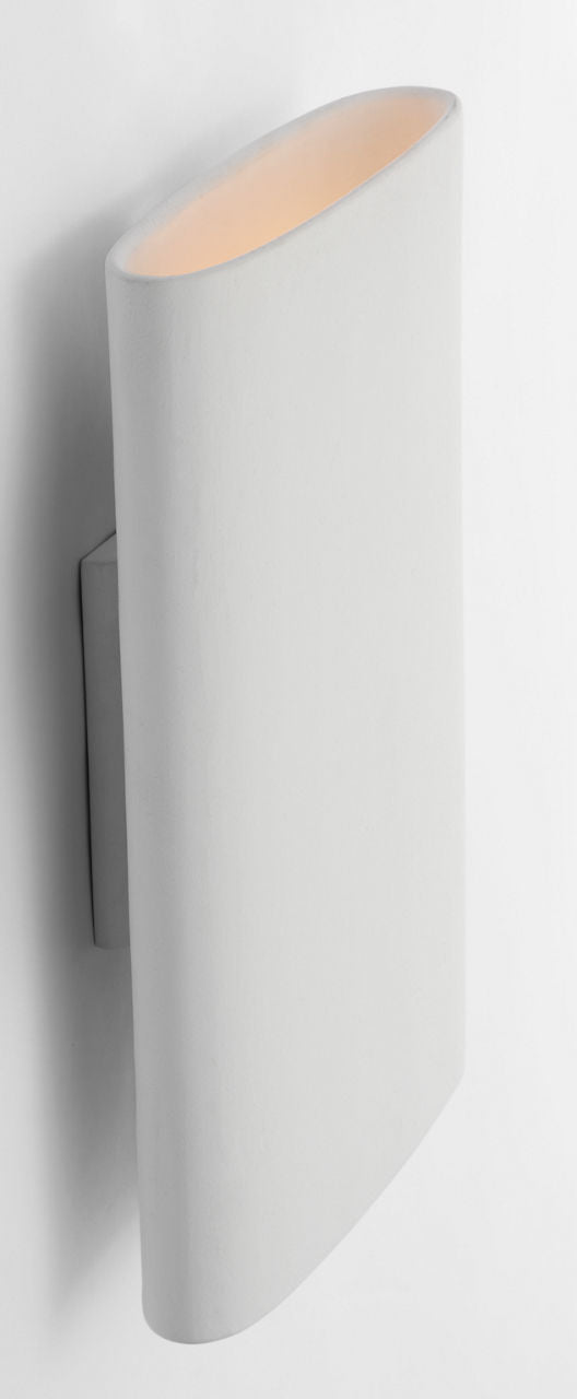 Lotura 12" Pocket Sconce | Museum White