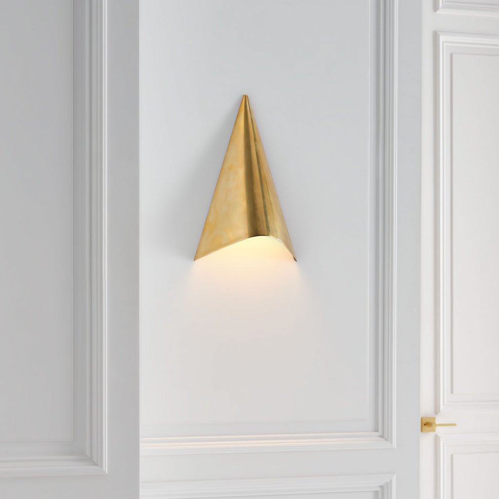 Piel 20" Indoor/Outdoor Wall Wash | Antique-Burnished Brass