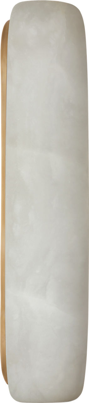 Formosa 20" Linear Sconce | Alabaster and Antique-Burnished Brass