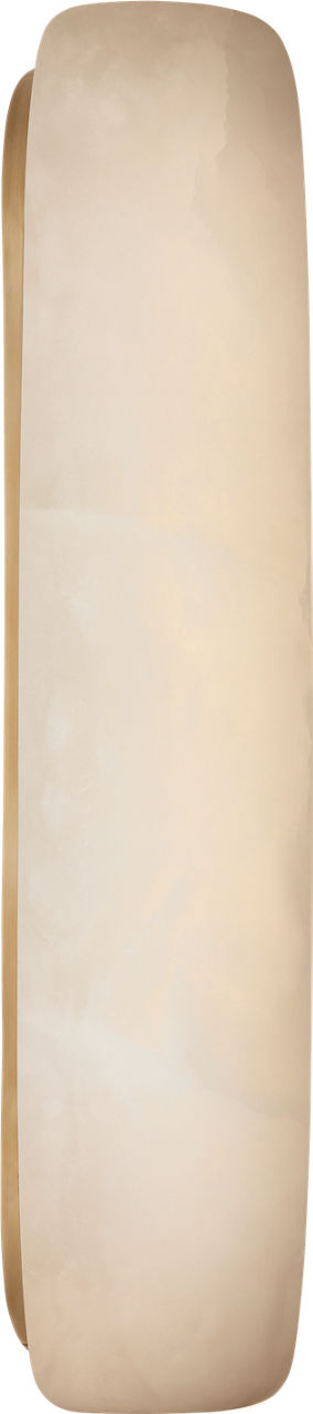 Formosa 20" Linear Sconce | Alabaster and Antique-Burnished Brass