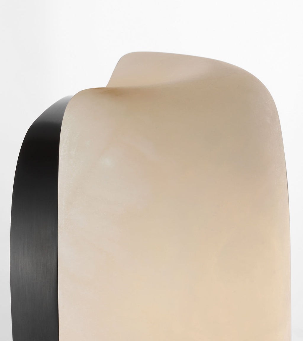 Formosa 20" Linear Sconce | Alabaster and Bronze