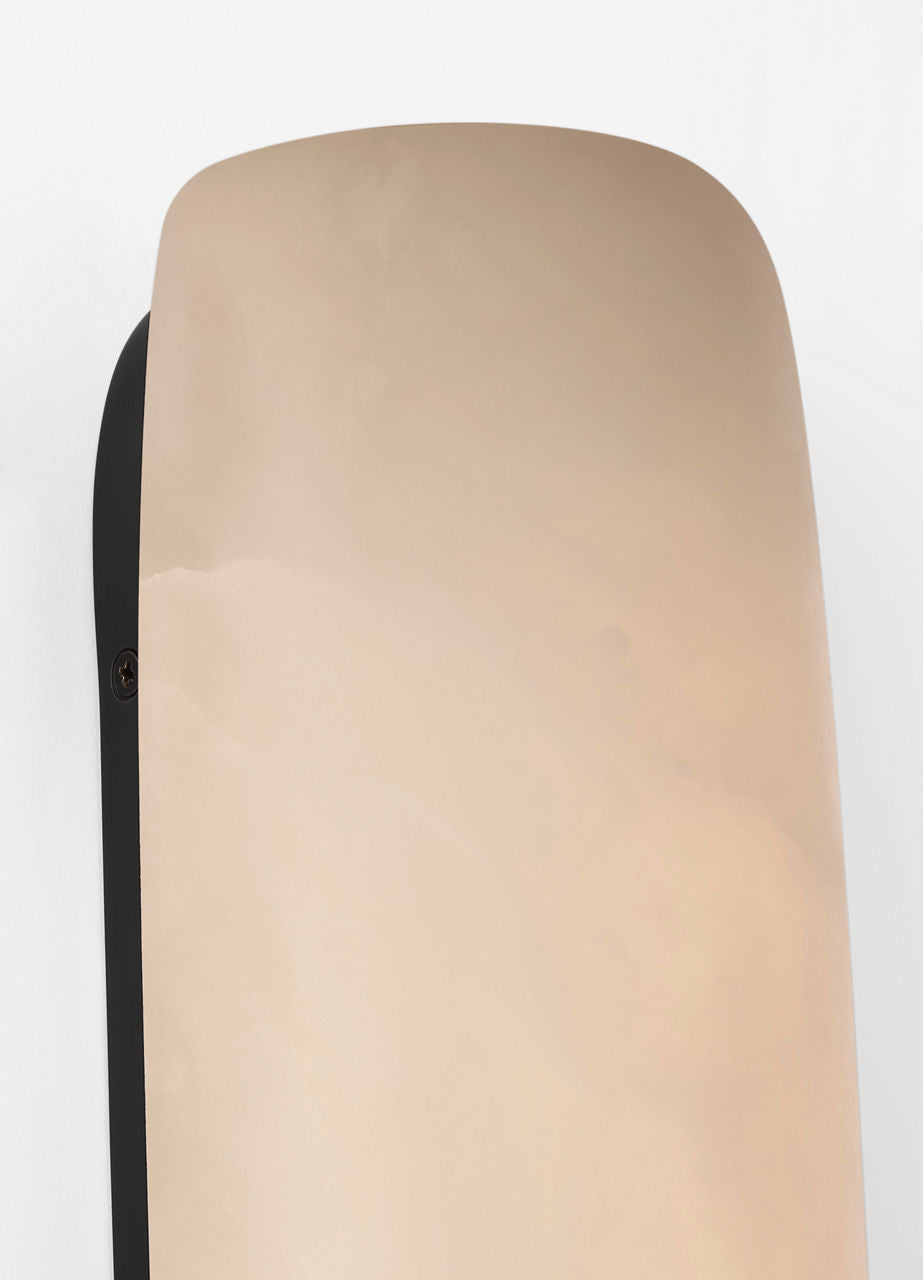 Formosa 20" Linear Sconce | Alabaster and Bronze