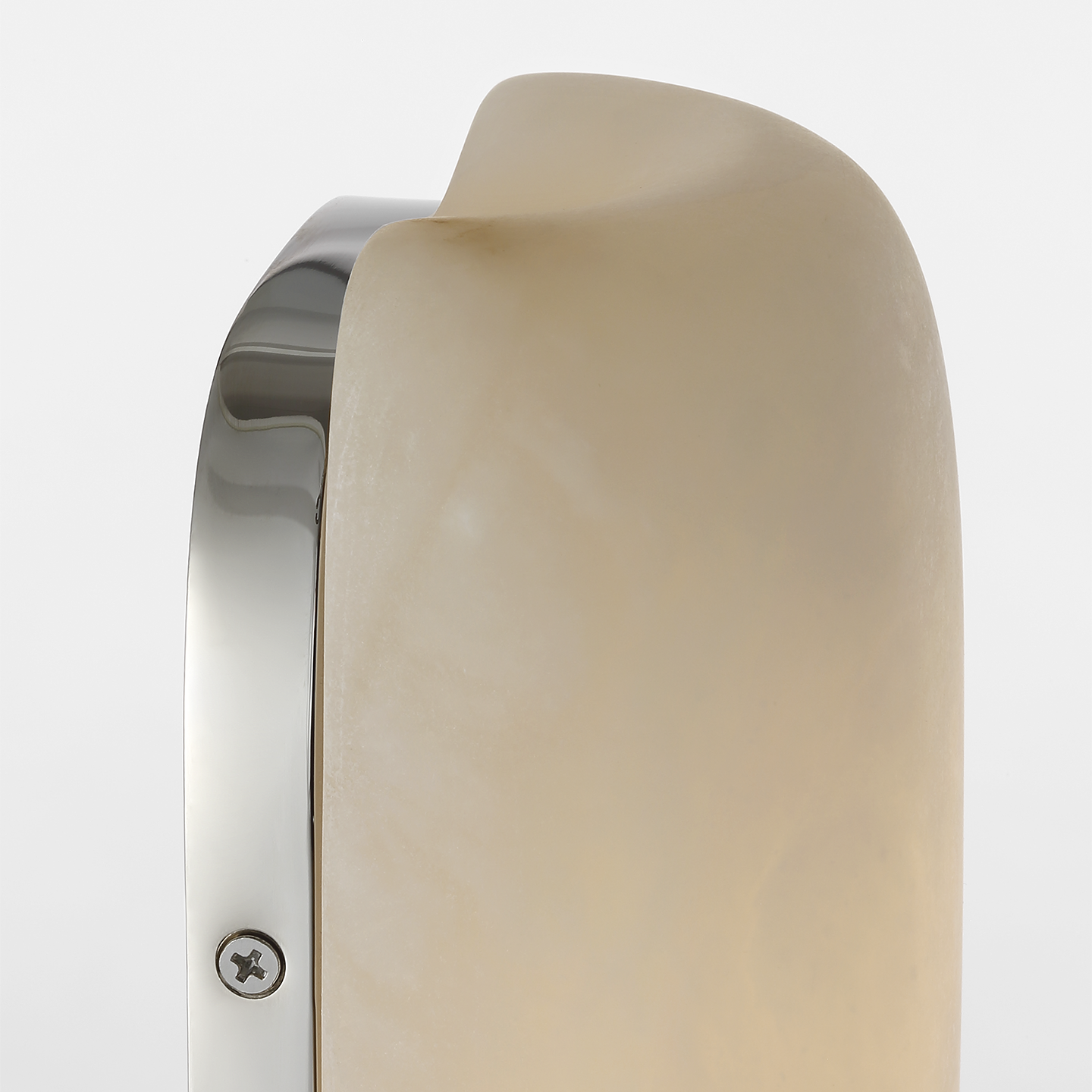 Formosa 20" Linear Sconce | Alabaster and Polished Nickel