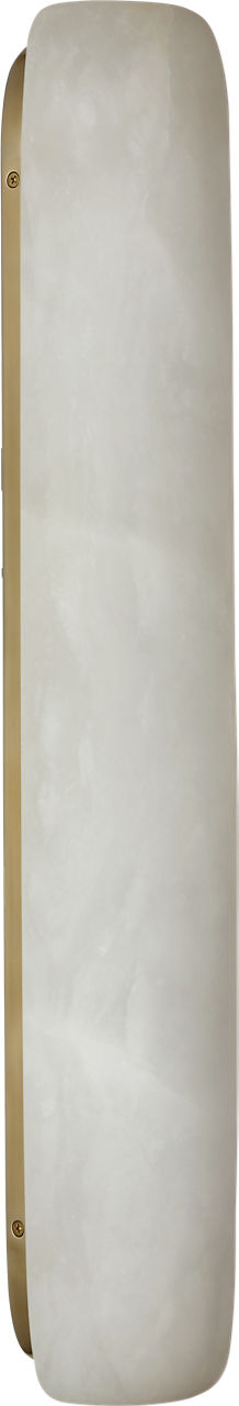 Formosa 26" Linear Sconce | Alabaster and Antique-Burnished Brass