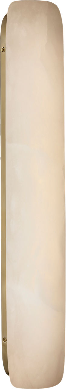 Formosa 26" Linear Sconce | Alabaster and Antique-Burnished Brass
