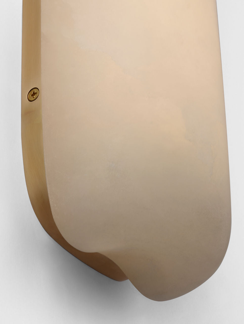 Formosa 26" Linear Sconce | Alabaster and Antique-Burnished Brass