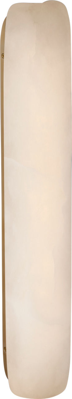 Formosa 26" Linear Sconce | Alabaster and Antique-Burnished Brass