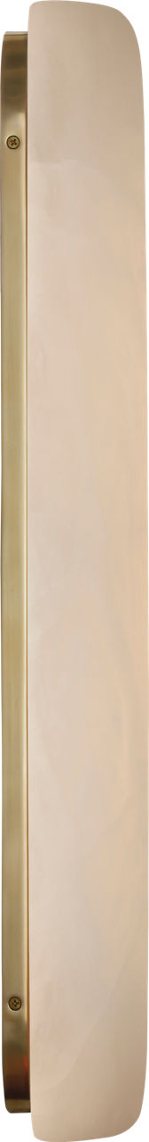 Formosa 26" Linear Sconce | Alabaster and Antique-Burnished Brass