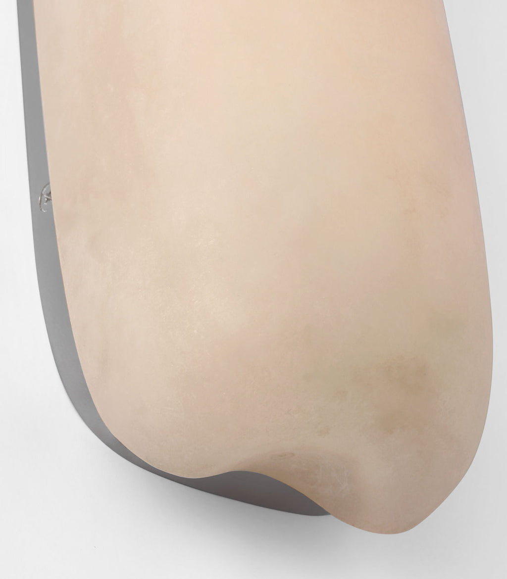 Formosa 26" Linear Sconce | Alabaster and Polished Nickel