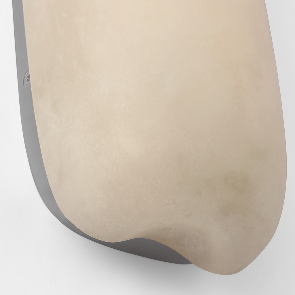 Formosa 26" Linear Sconce | Alabaster and Polished Nickel