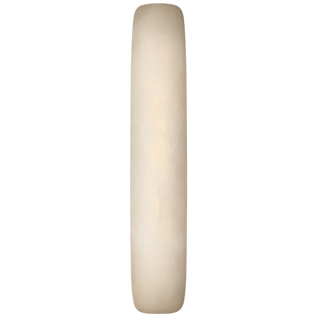 Formosa 26" Linear Sconce | Alabaster and Polished Nickel