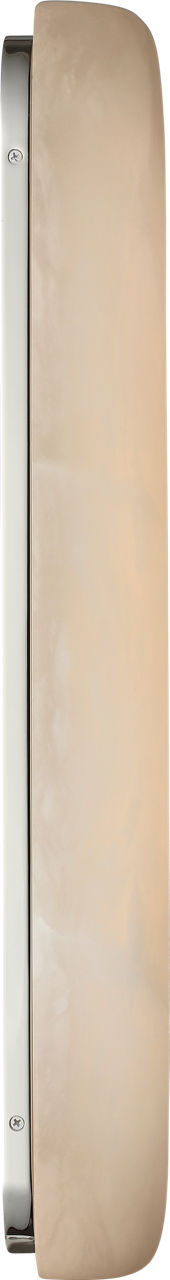 Formosa 26" Linear Sconce | Alabaster and Polished Nickel