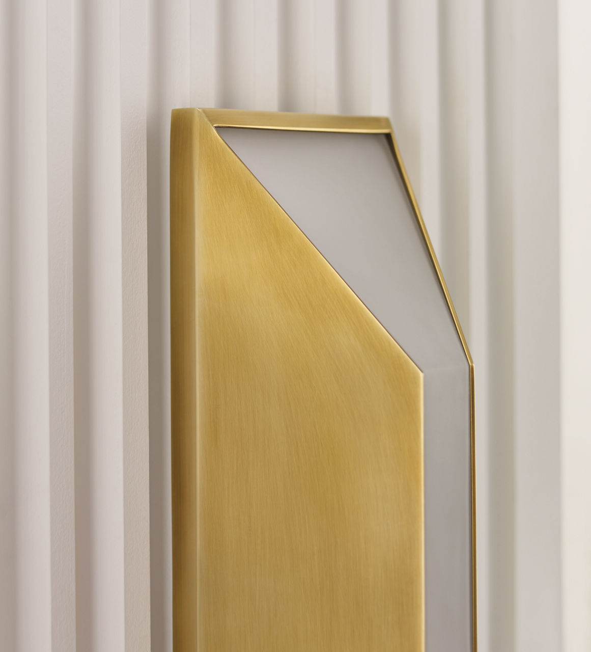 Stretto 16" Sconce | Antique-Burnished Brass | Frosted Glass