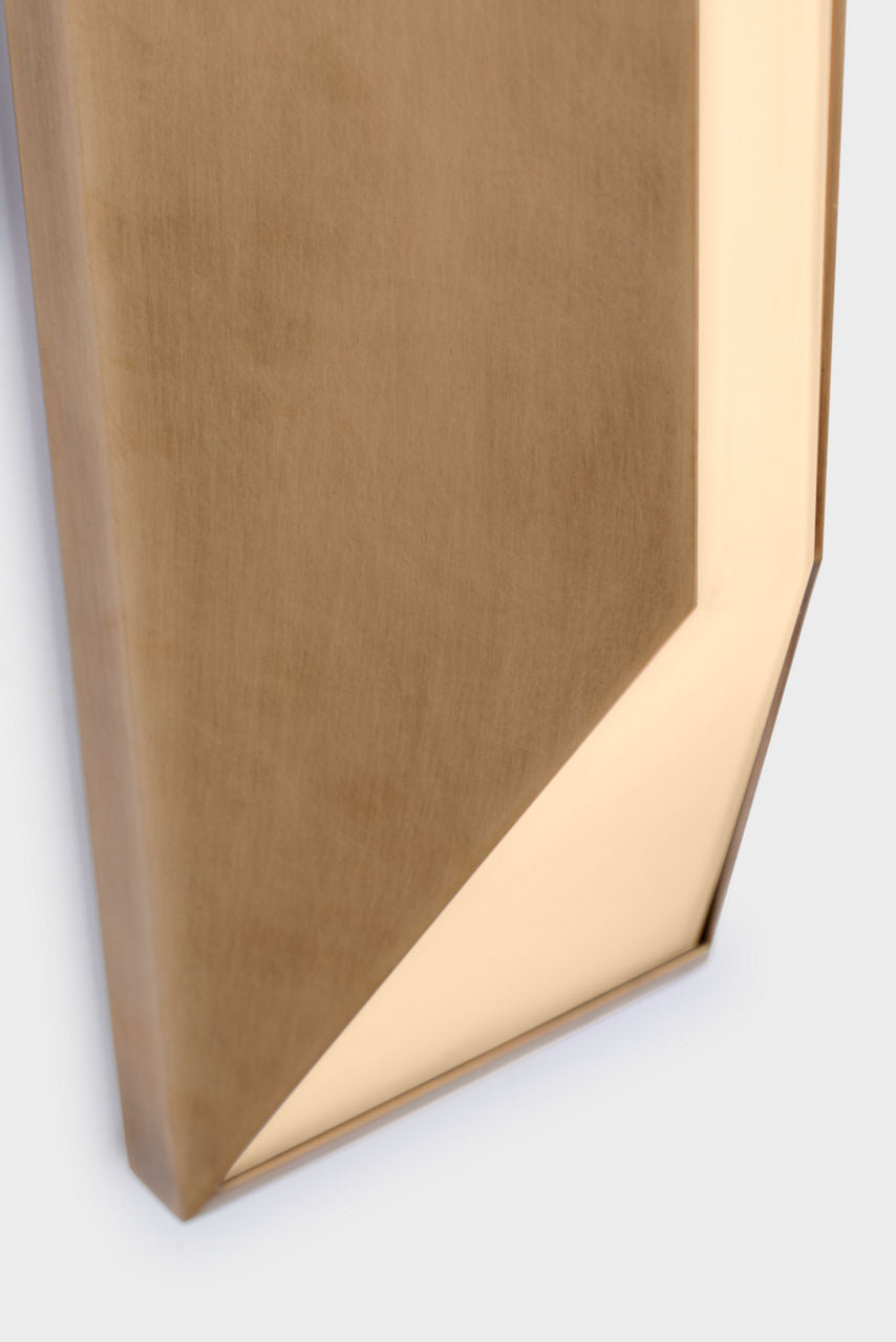 Stretto 24" Sconce | Antique Burnished Brass | Frosted Glass