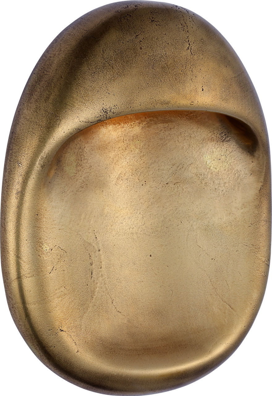Esculpa 14" Rounded Wall Light | Museum Brass