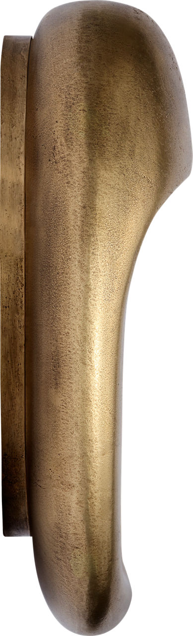 Esculpa 14" Rounded Wall Light | Museum Brass