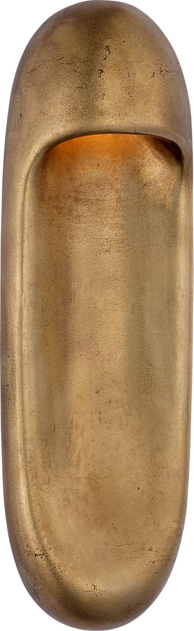 Esculpa 18" Elongated Wall Light | Museum Brass
