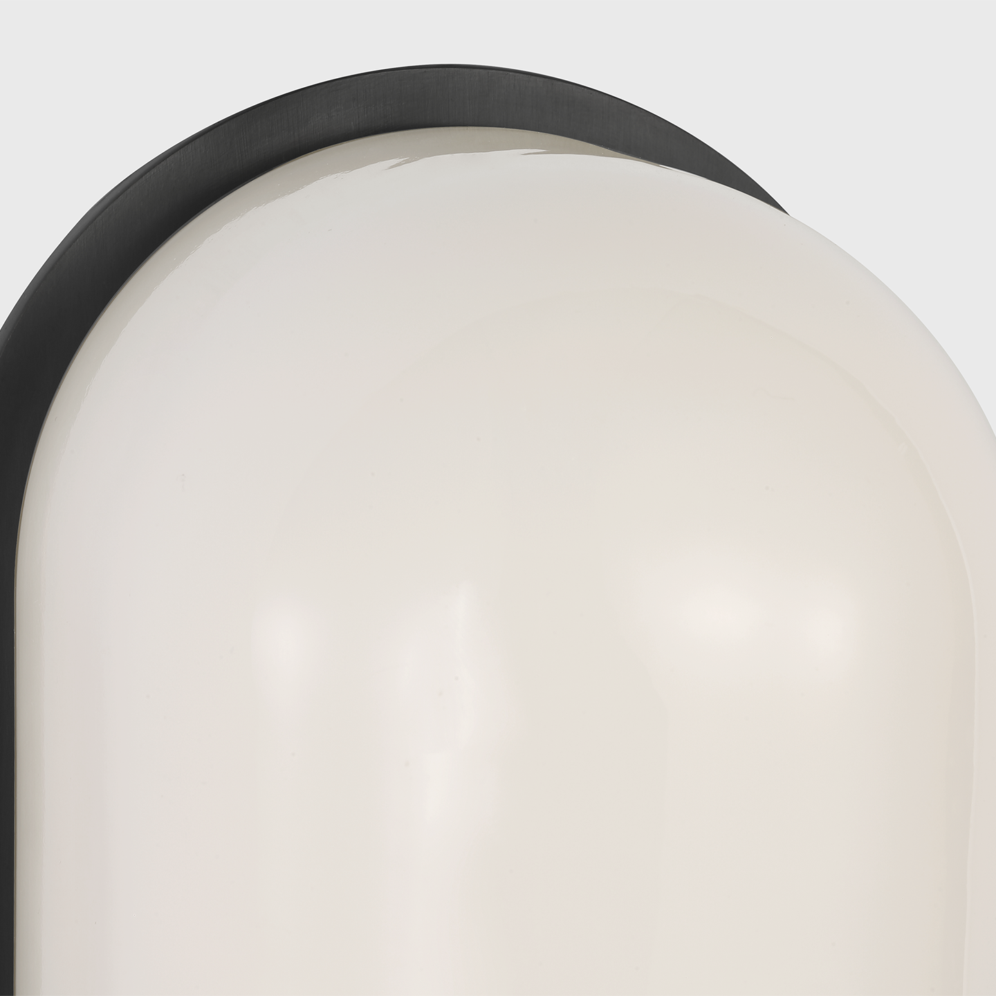 Trouve 8" Sconce | Bronze | White Glass