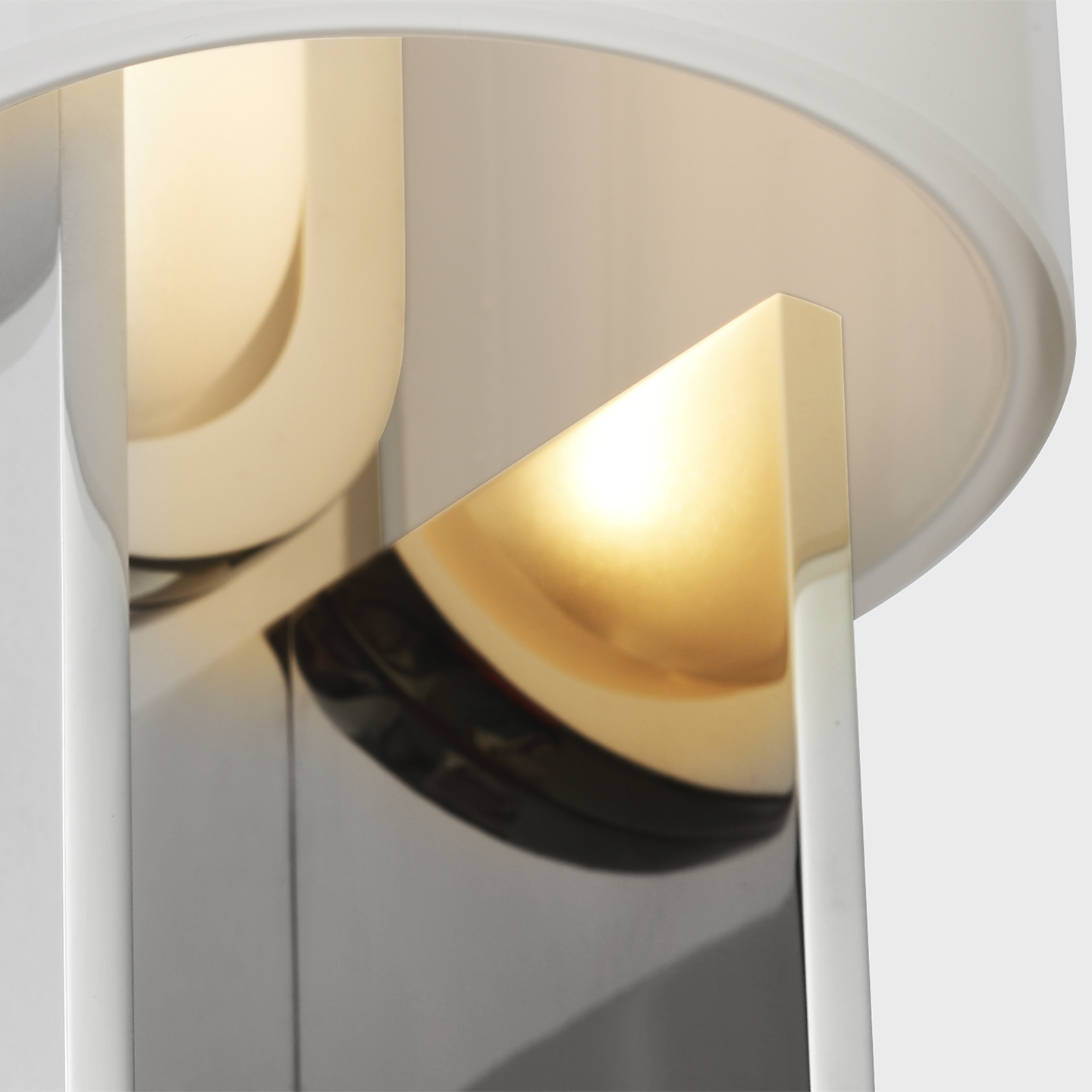 Trouve 23" Sconce | Polished Nickel | White Glass