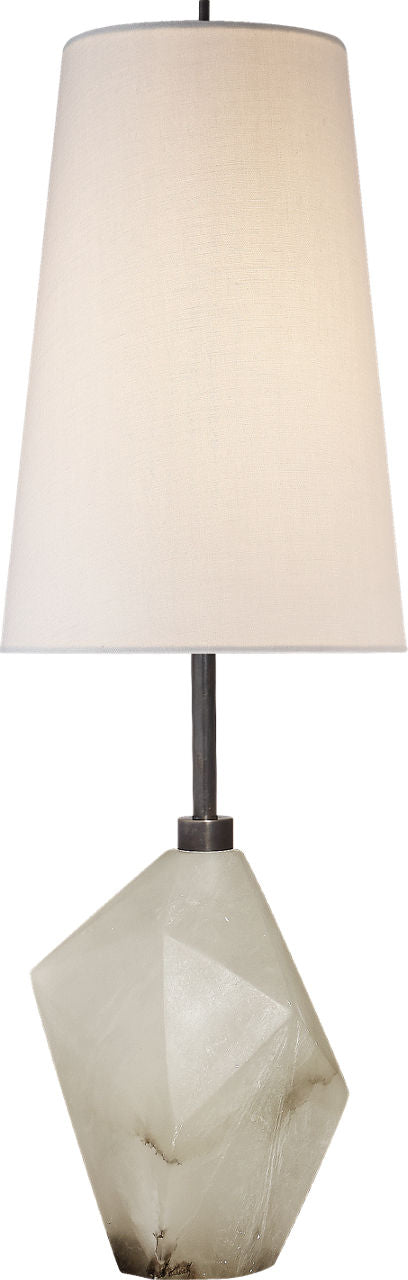 Halcyon Accent Table Lamp | Alabaster | Linen Shade