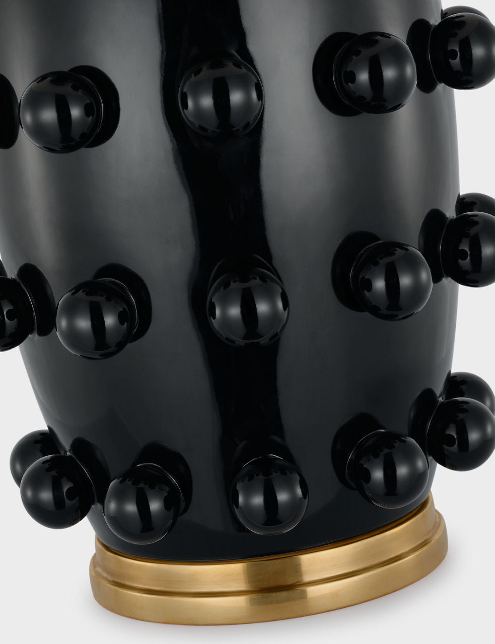 Linden Medium Cordless Table Lamp | Black | Linen Shade