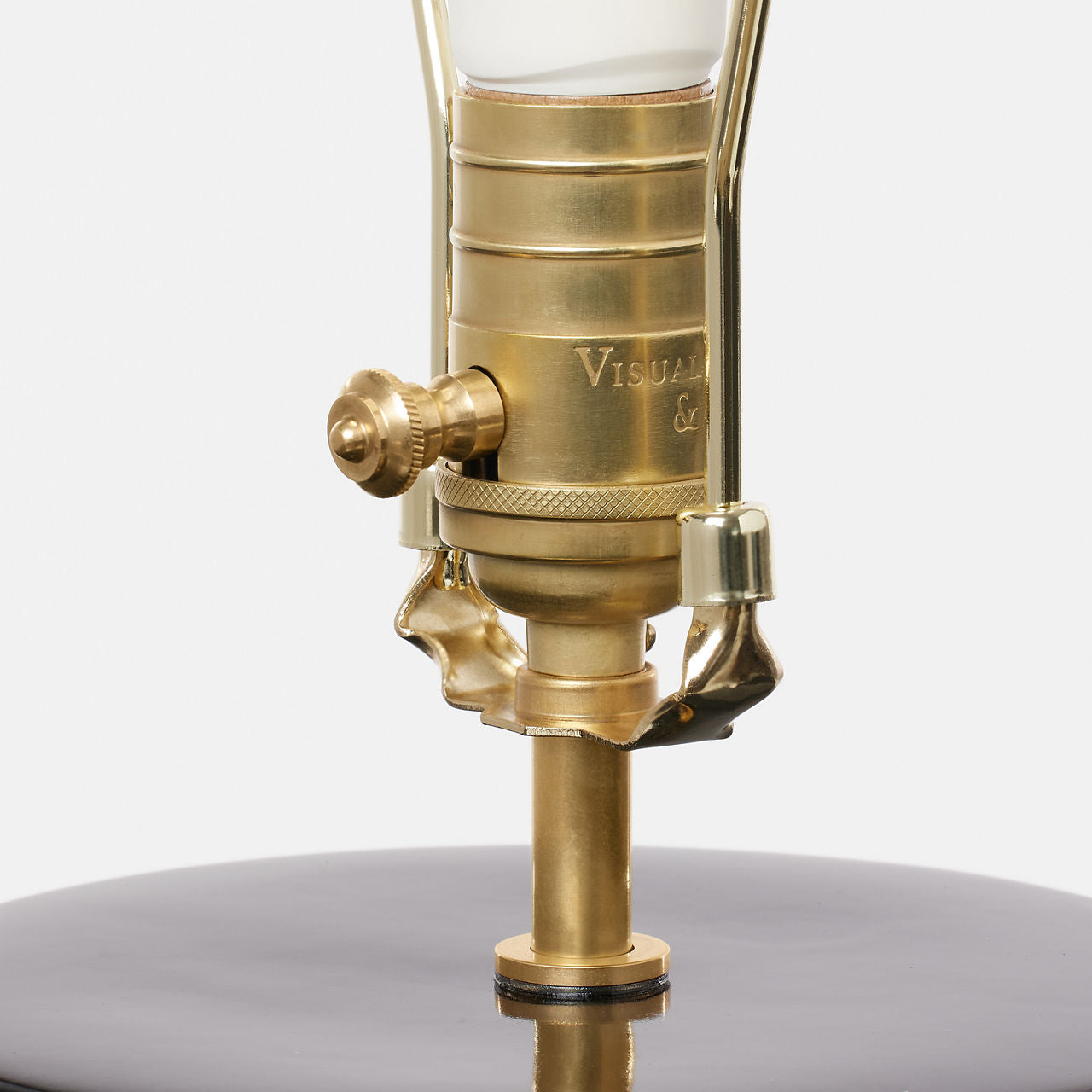 Linden Medium Lamp | Black | Linen Shade