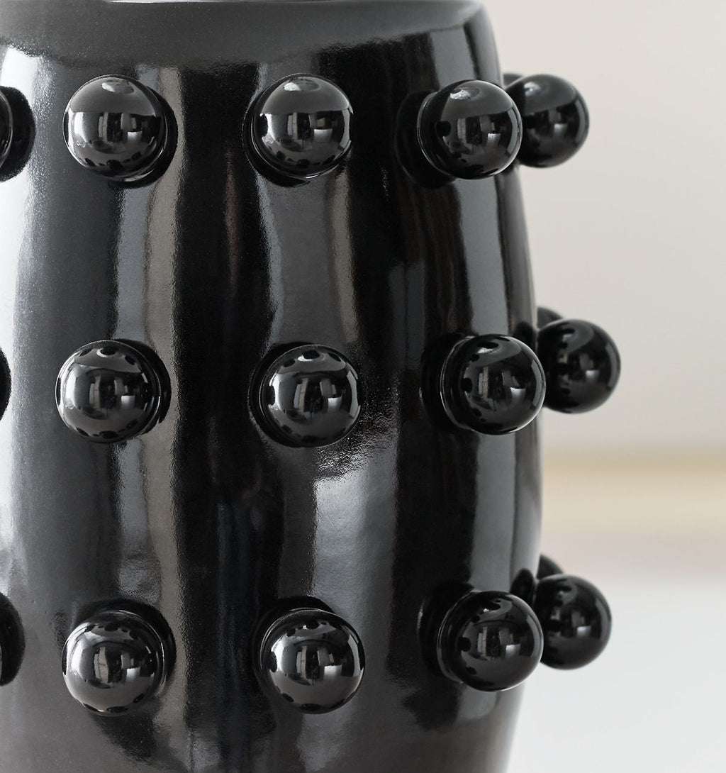 Linden Table Lamp | Black | Linen Shade