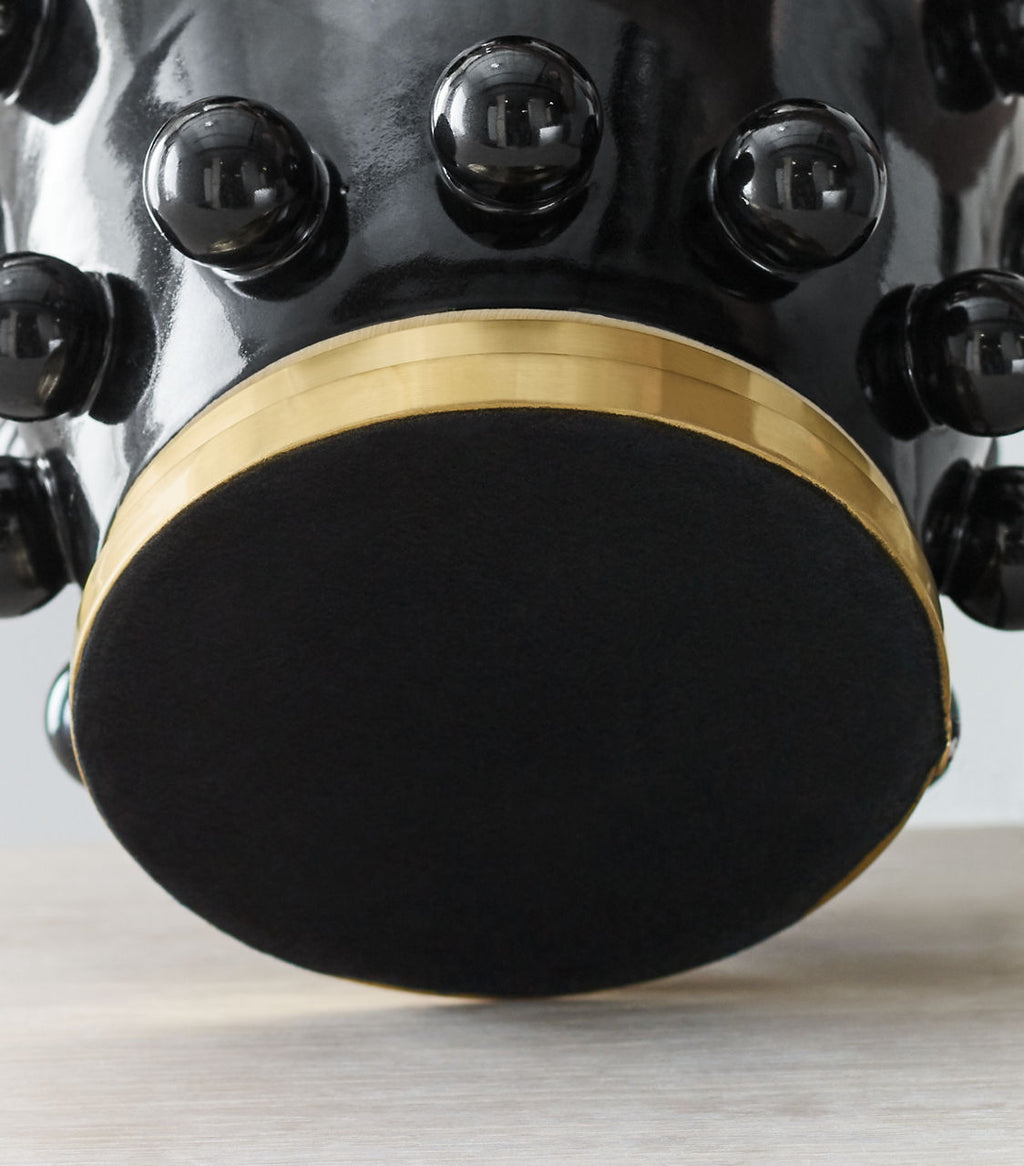 Linden Table Lamp | Black | Linen Shade