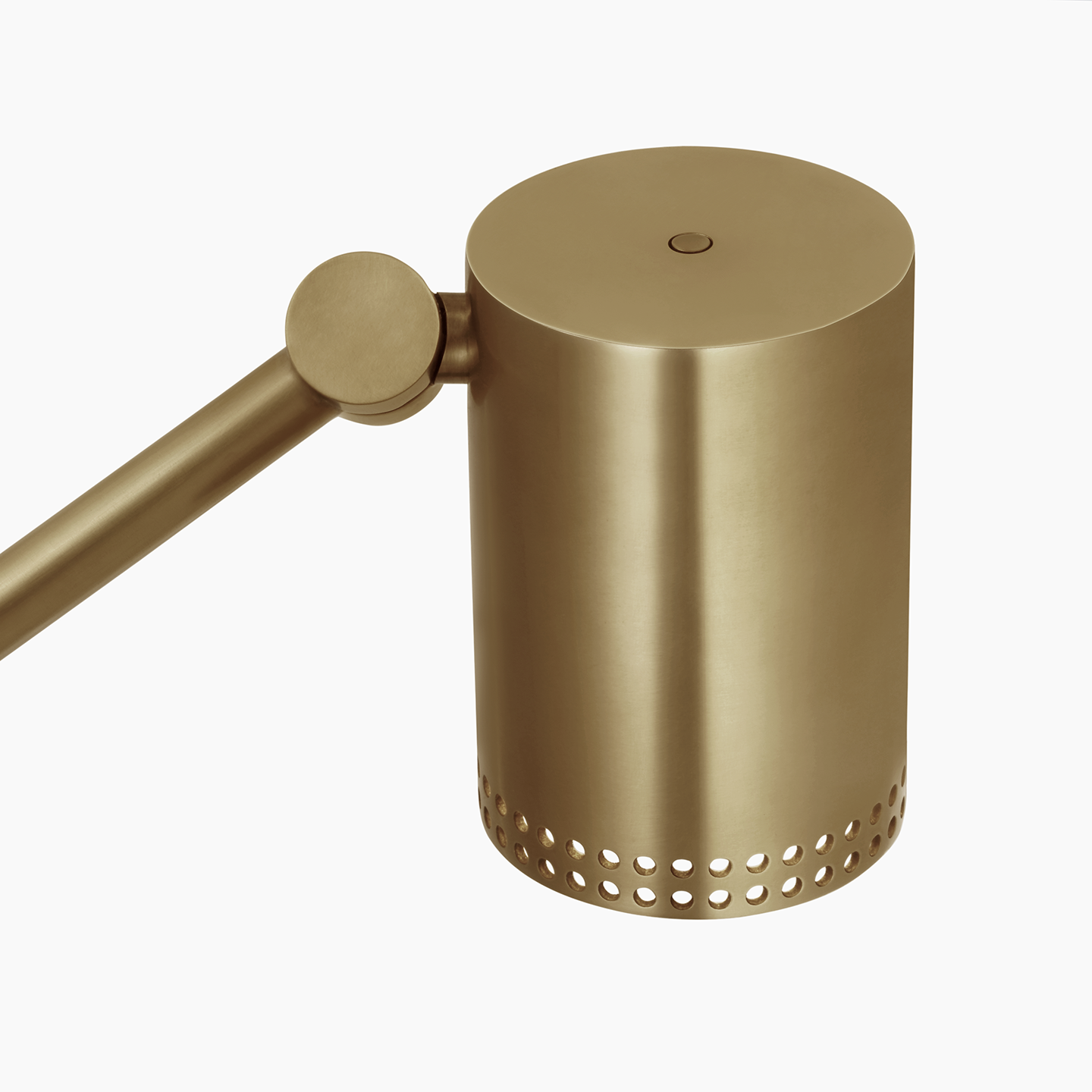 Precision Articulating Table Lamp | Antique-Burnished Brass | White Glass