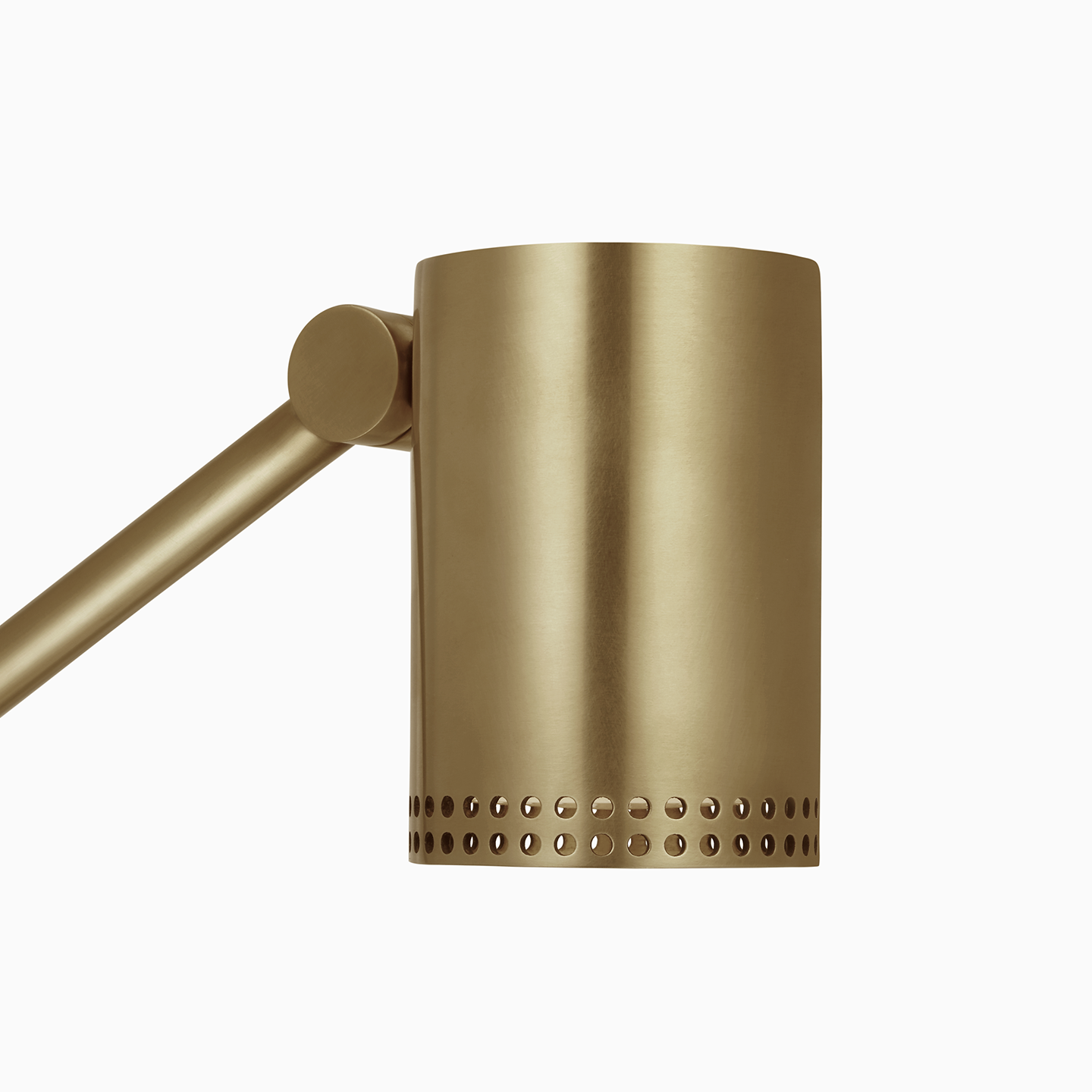 Precision Articulating Table Lamp | Antique-Burnished Brass | White Glass