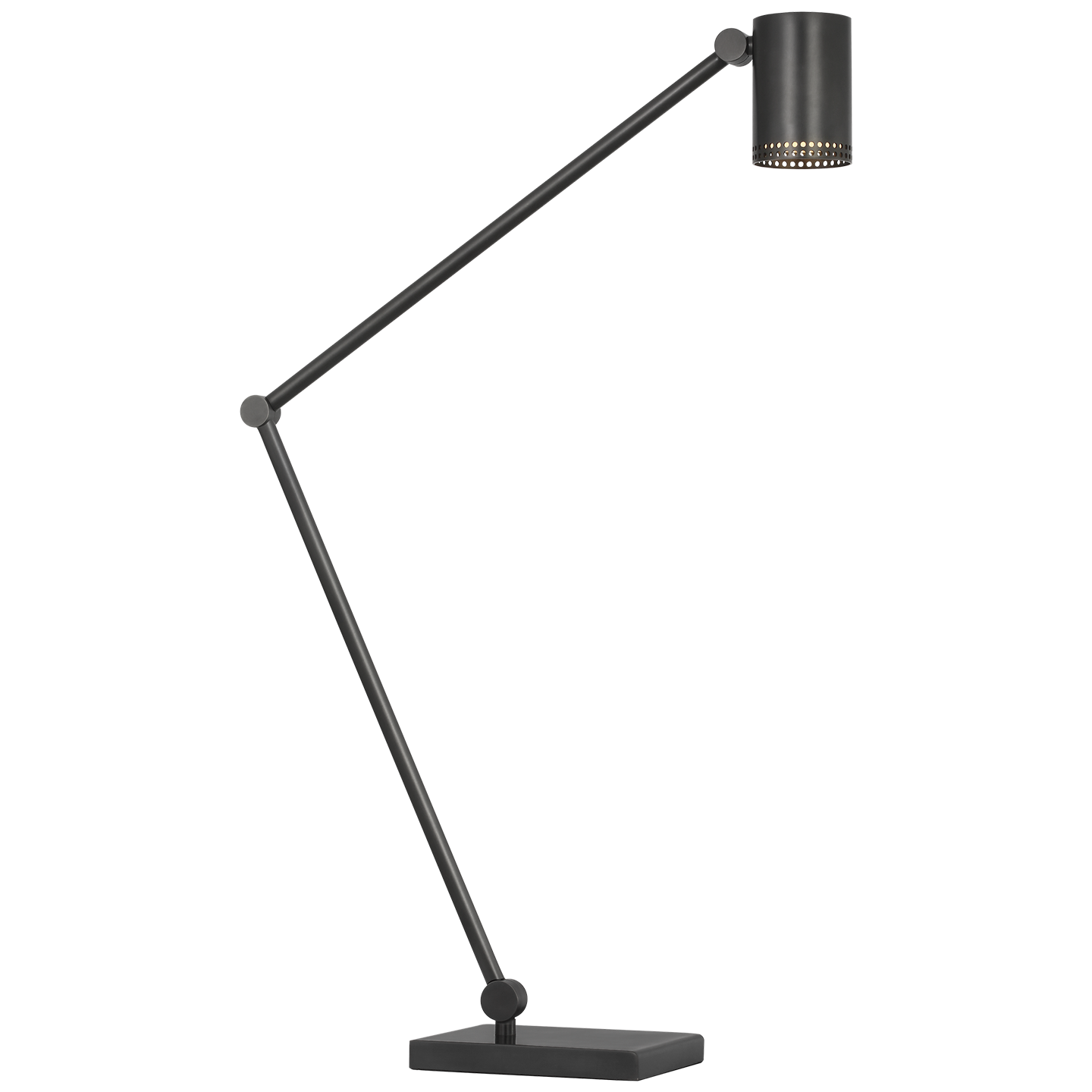 Precision Articulating Table Lamp | Bronze | White Glass