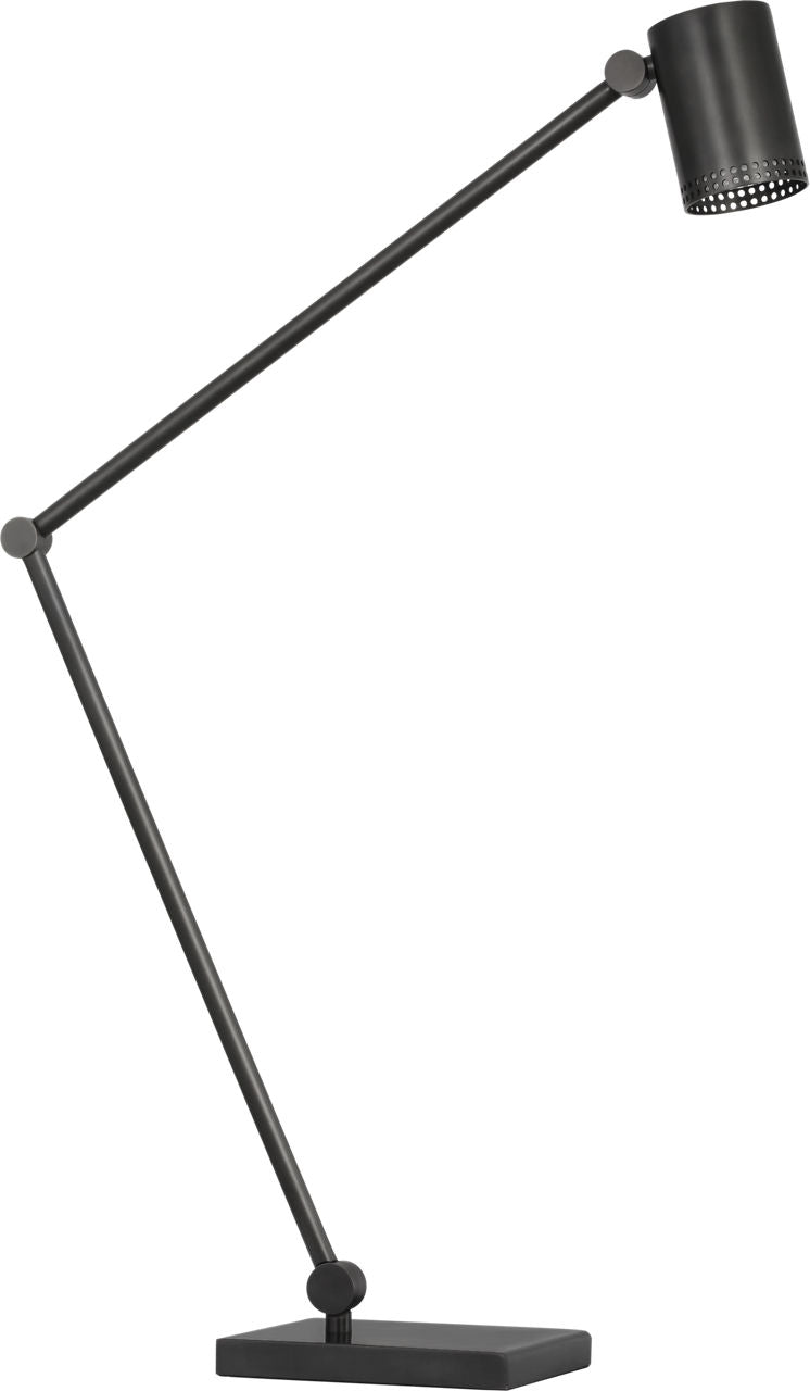 Precision Articulating Table Lamp | Bronze | White Glass