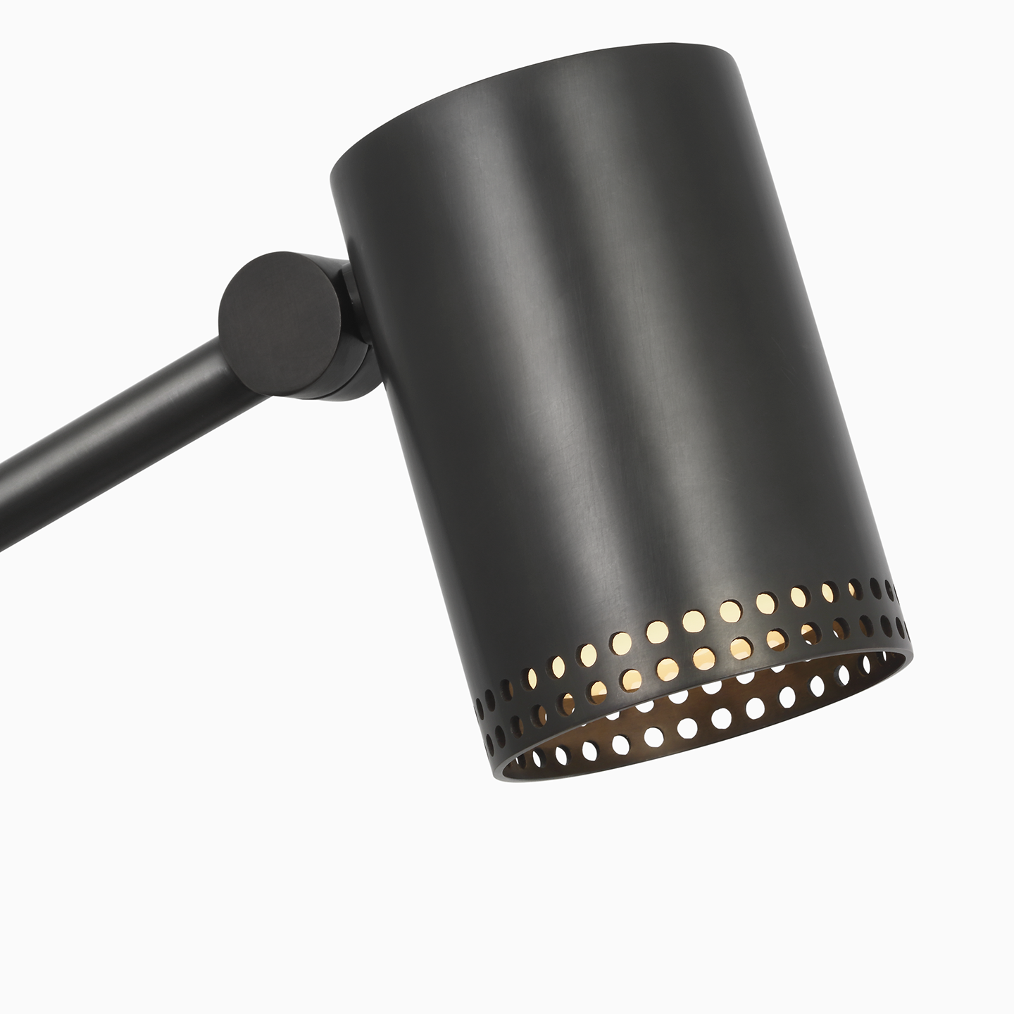 Precision Articulating Table Lamp | Bronze | White Glass