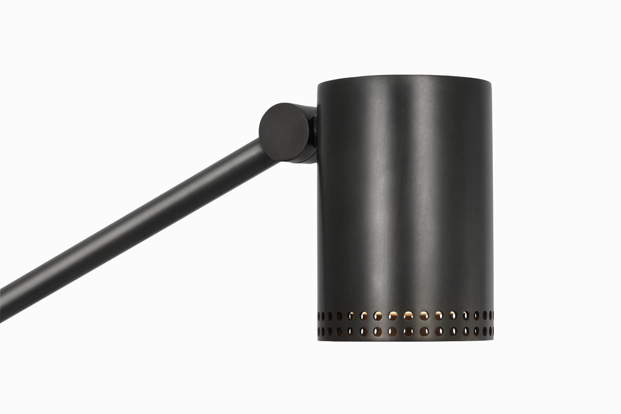 Precision Articulating Table Lamp | Bronze | White Glass