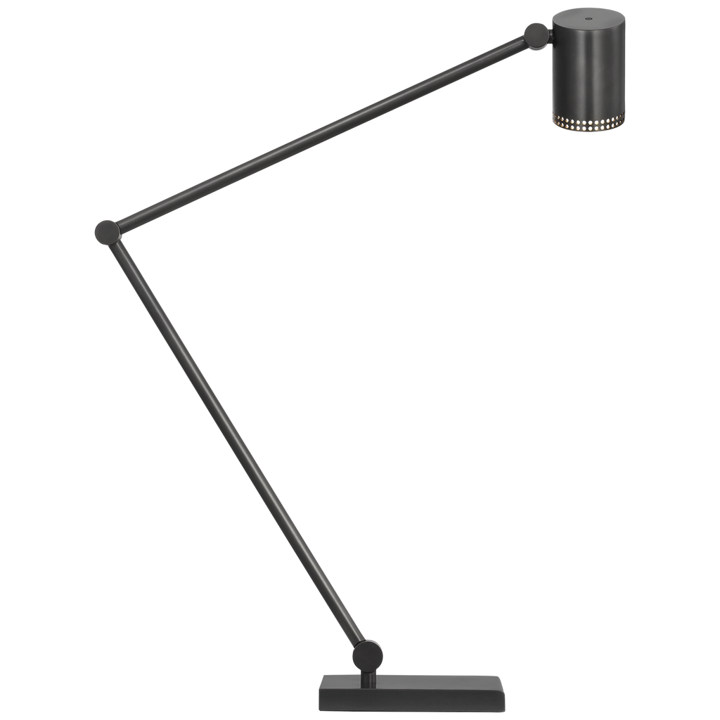 Precision Articulating Table Lamp | Bronze | White Glass