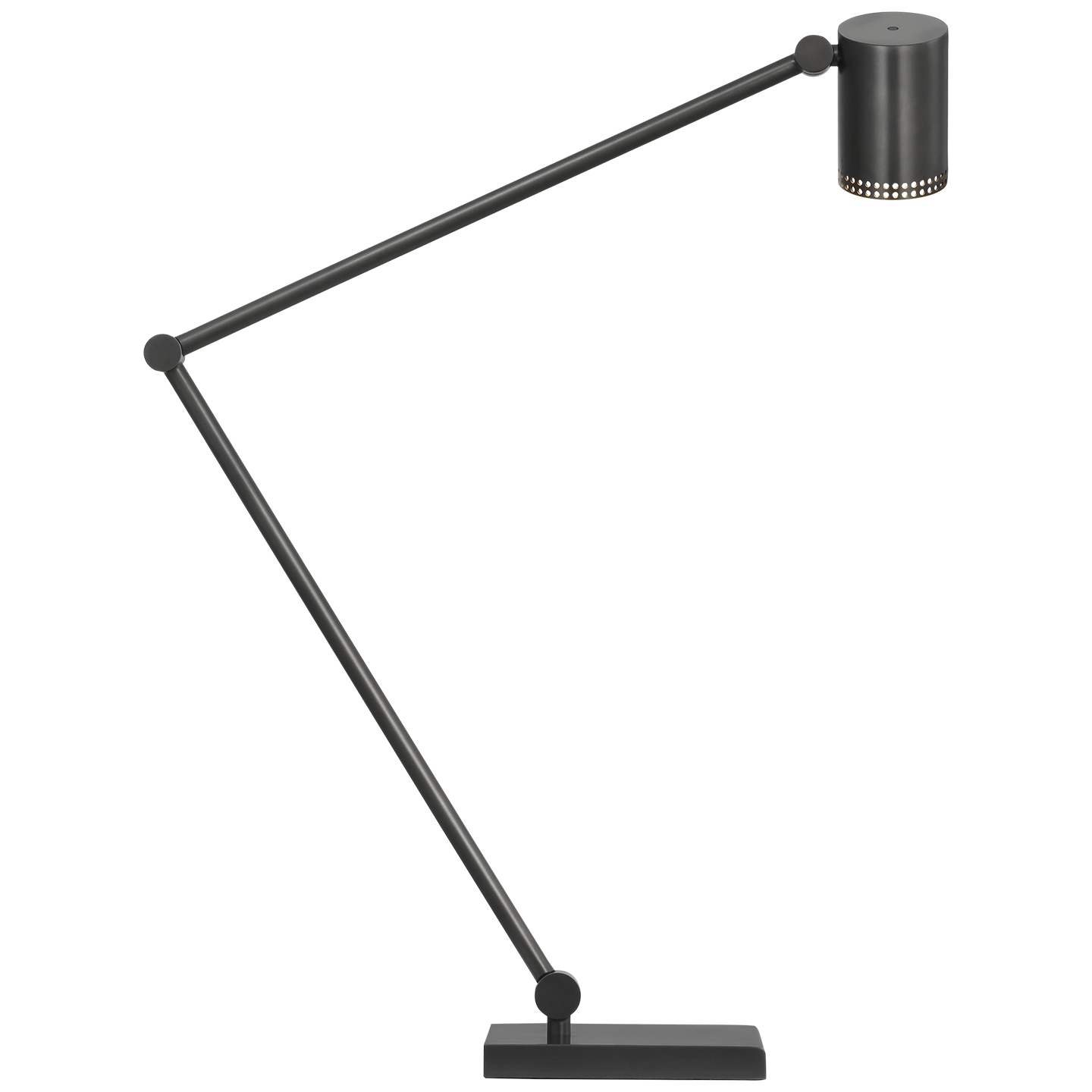 Precision Articulating Table Lamp | Bronze | White Glass