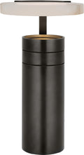 Melange 9" Rechargeable Floating Disc Accent Lamp | Bronze | Alabaster